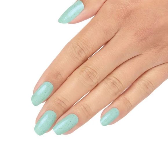 Color Street | Tranquil Waters a turquoise tone encrusted with iridescent flakes - Picture 3 of 11